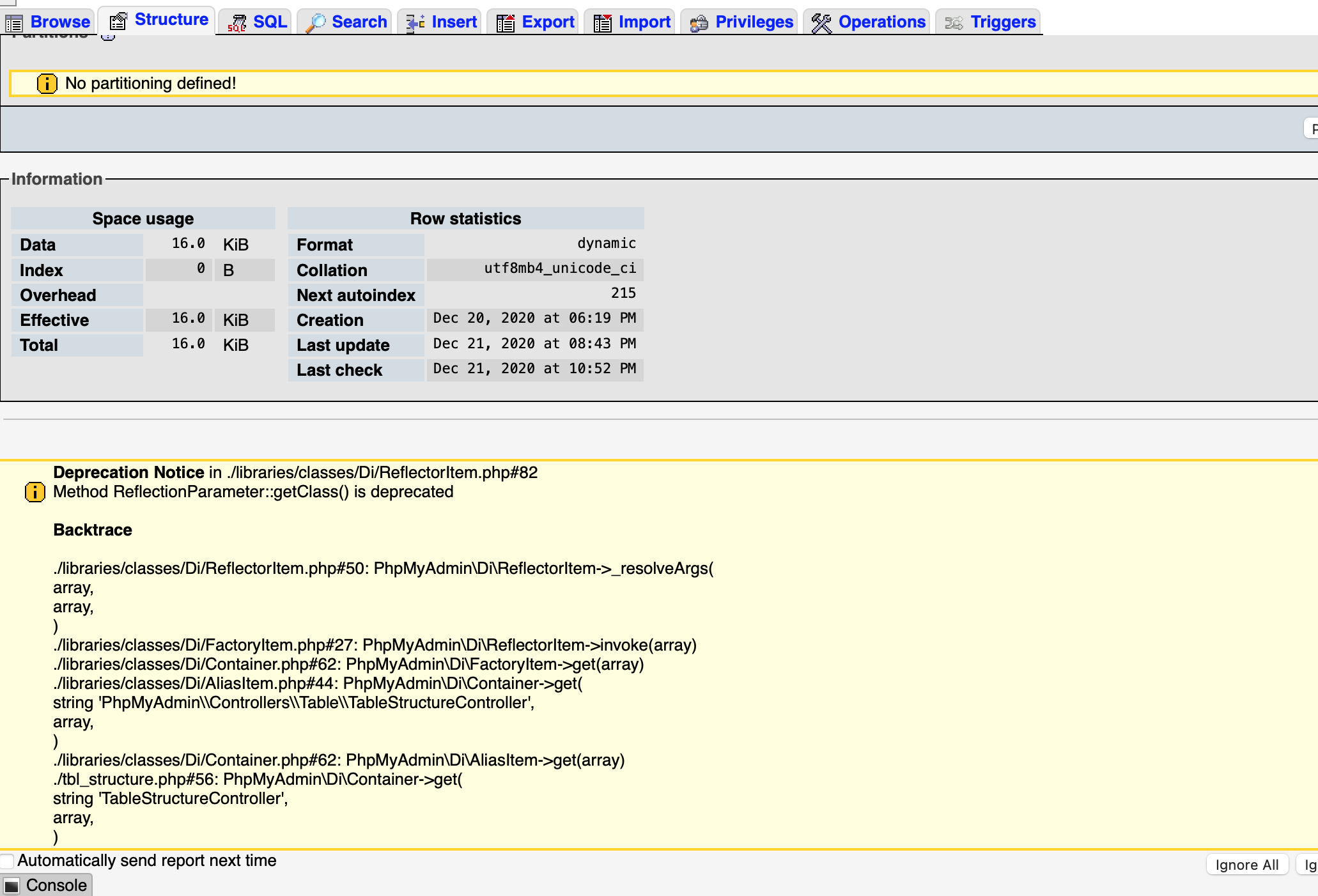 R Solu Erreur C T Phpmyadmin Depuis Php Par Centredordi Page